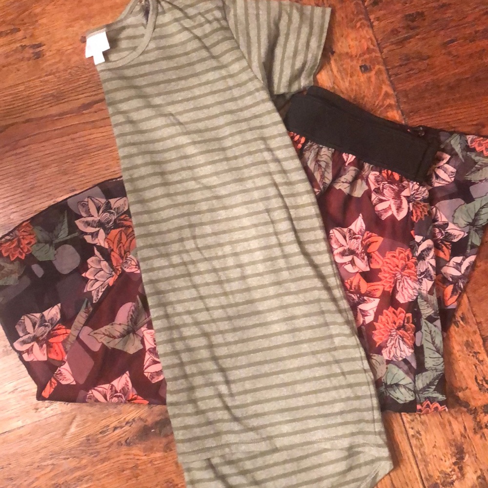 LulaRoe outfit. Worn once, Hand washed, hung dry